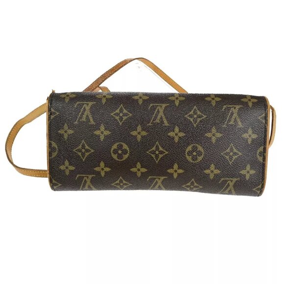 LOUIS VUITTON Pochette Twin GM 2Way Shoulder Bag Monogram Brown - Picture 3 of 14